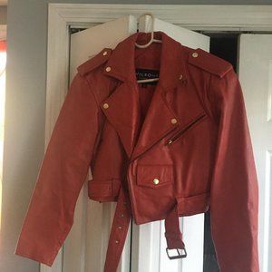 Wilson's Leather Red Bomber Jacket